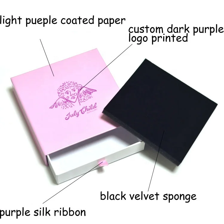 Custom Logo Large Paper Luxury Watch Necklace Gift Box Packaging Boxes Sliding Drawer Box