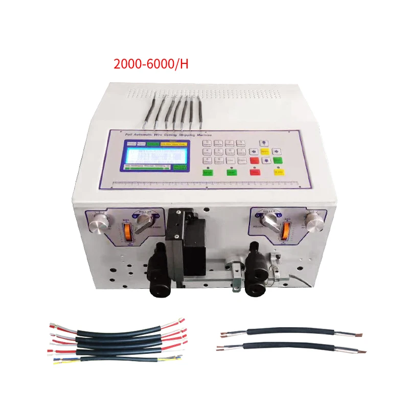 TR-508-JE/N Semi-Automatic Electric Wire Stripper Machine Wire Cutting and Peeling Machine Terminal Wire Peeling Stripping