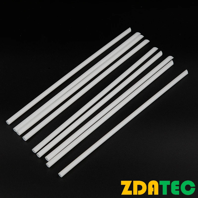 Biodegradable PLA hot drink straw Biodegradable White cold drink Straw Printed Logo customizable