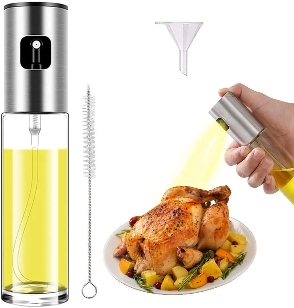 Oil Spray Dispenser Bottle Oil Sprayer Olive Kitchen Customized Logo Color Box 100ML Provided Kitchen Storage Modern 10-25 Days