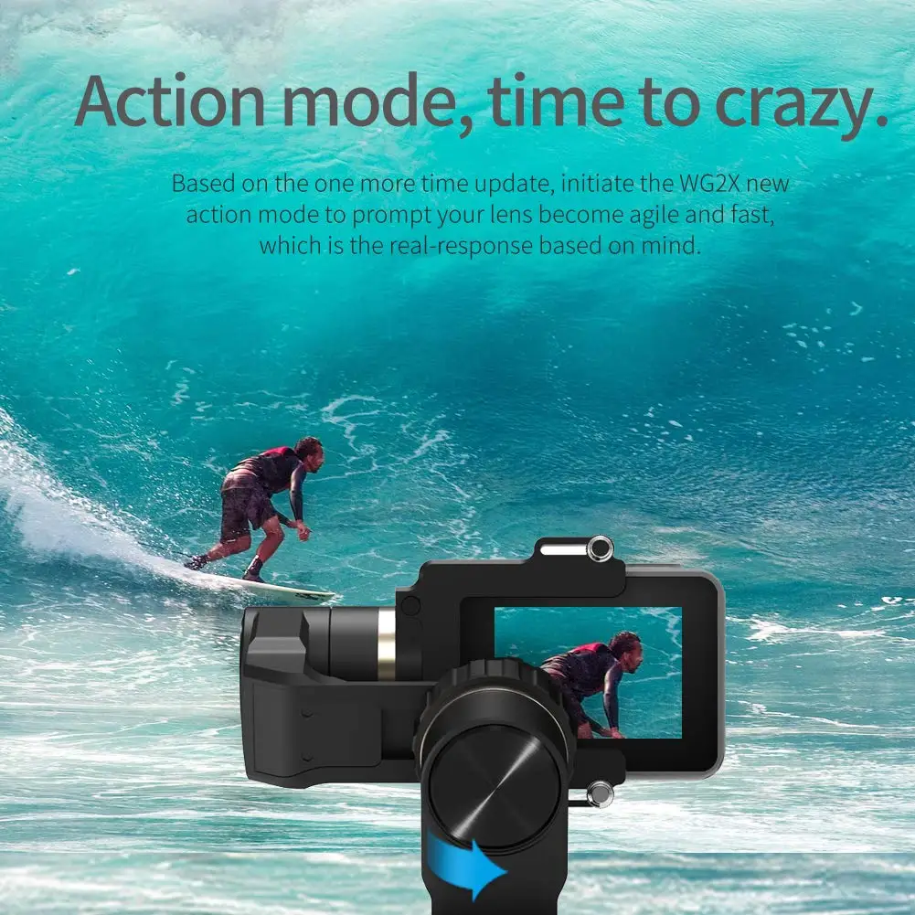 High Quality 2020 Feiyu Wg2x Waterproof Gimbal For Sport Cam Action