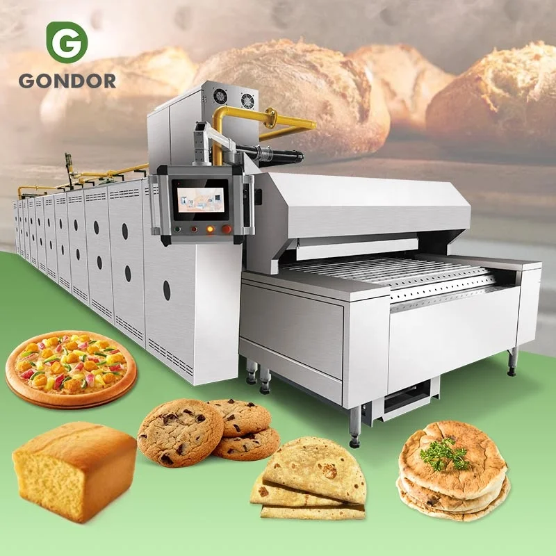 Industrial Microwave Conveyor Mini Lavash Small Gas Pizza Tunnel Steam Oven for Bakery Shanghai