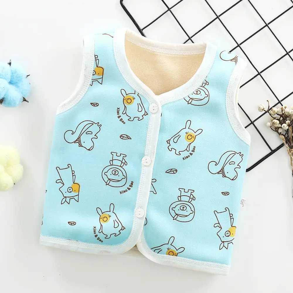 factory price infant unisex warm vest baby boy clothing baby cotton vest