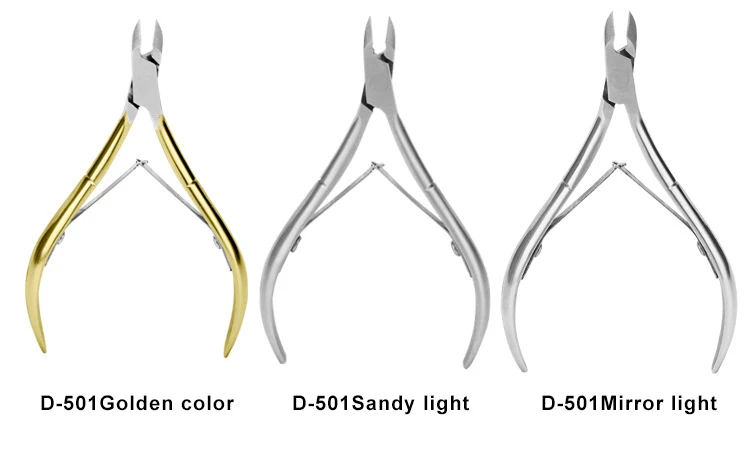 Professional D-501 Stainless Steel Cuticle Dead Skin toenail Clipper Nail Nippers Cutters Trimmers Clippers With Private Label