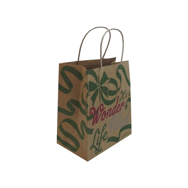 High Quality Customizable Paper Bag Recyclable Feature Multiple Sizes Color Options Shopping Gift Packaging Colorful Logo Design