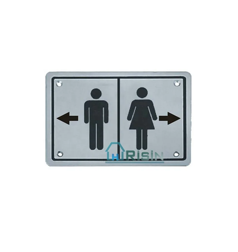 Stainless Steel Publish Washroom Sign Plate