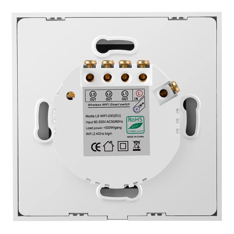 
TUYA ZigBee Smart Home 2 Gang Wall Switches WiFi Electric Touch Switch Lighting With Certificate 