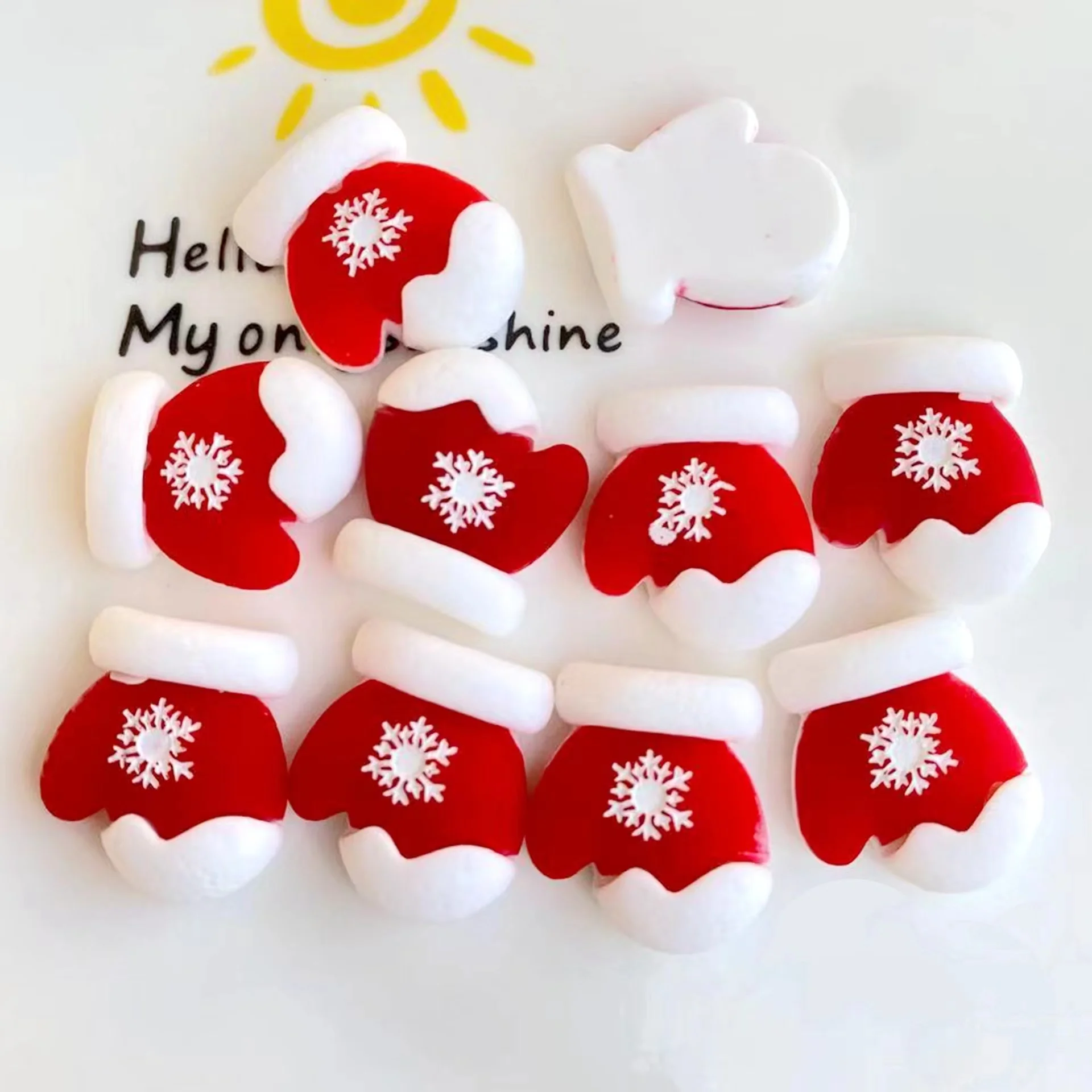 Christmas Soft PVC Fridge Magnet Decoration Accessories Cute Funny Santa Claus Christmas Stocking Refrigerator Magnet