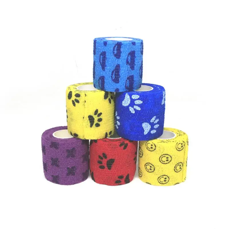 Сертификация CE, медицинский логотип, самоклеящаяся эластичная Спортивная лошадь, животное, повязка для животных