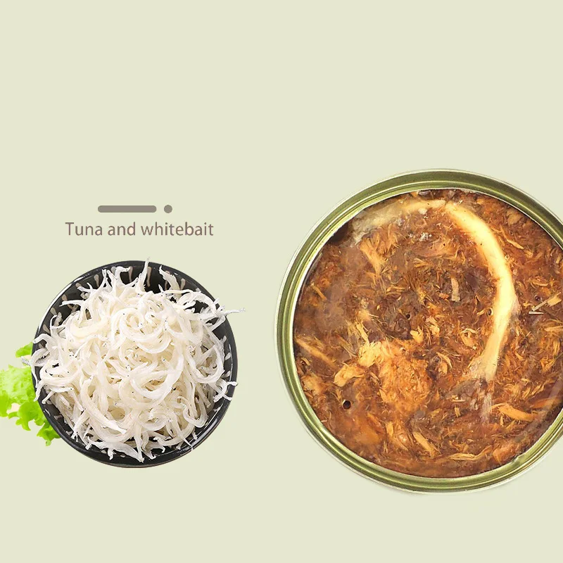 
Factory Supply Natural Material Organic Cat Wet Food Cat Canned Food Cat Food Cans 