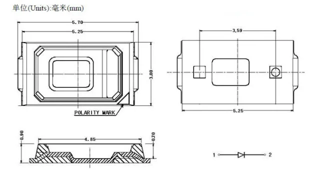 epistar smd led 5730 full spectrum white 5730 led smd 5730 65lm