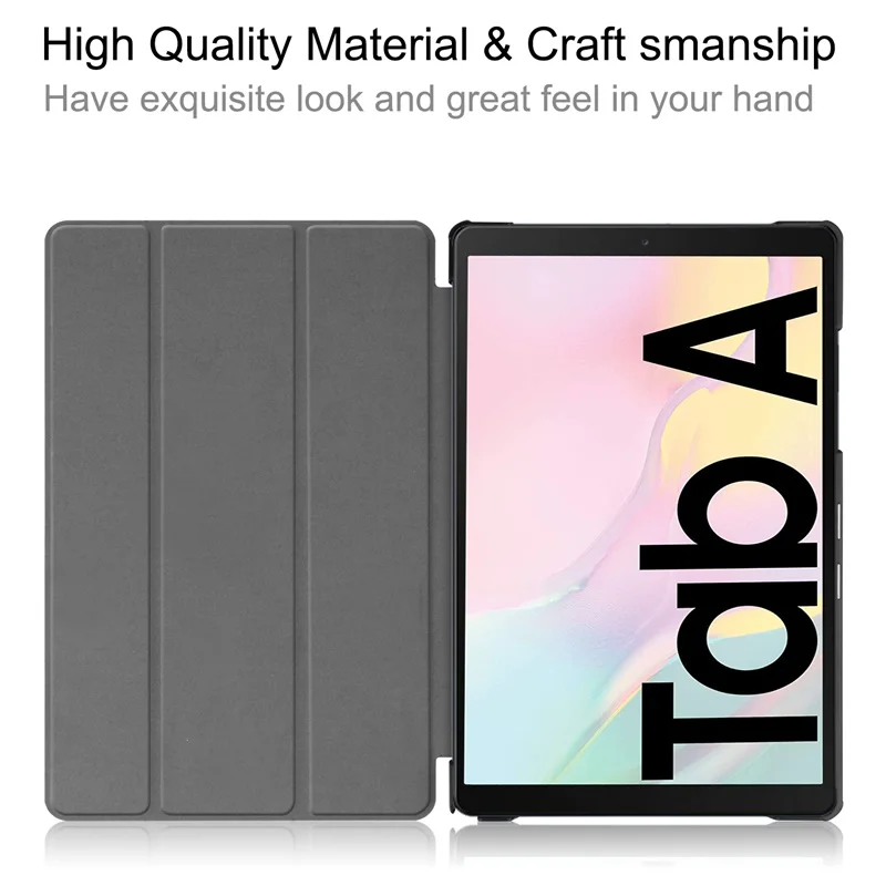  Для планшета Samsung Galaxy Tab A7 2020 чехол Смарт искусственная кожа Tri-flold планшетный ПК для SM-T500 SM-T505 10 4