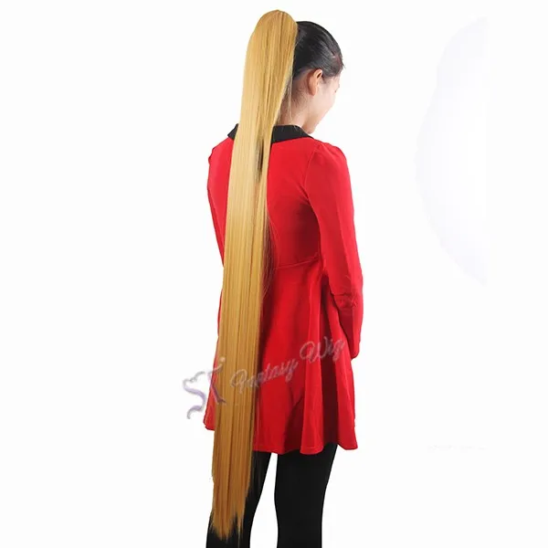 51 inches Extra Long Claw Clip Synthetic Hair Ponytails 3 colors available Heat Resistant Hair Ponytail Extension with clips