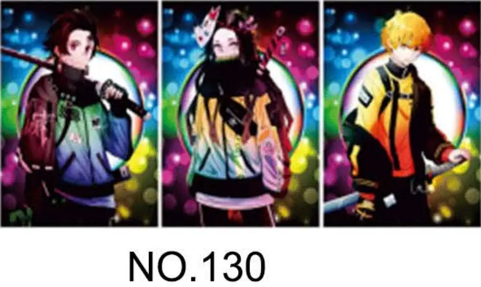 29.5*39.5CM anime holographic picture wall art decorative demon slayer 3d lenticular posters