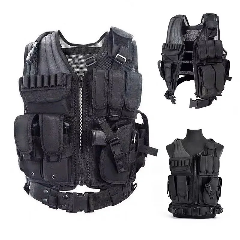 SONICE One-stop Supplier Tactical Vest Pouch Molle Combat Security Guards Tactical Vests With Mag Pouch holster