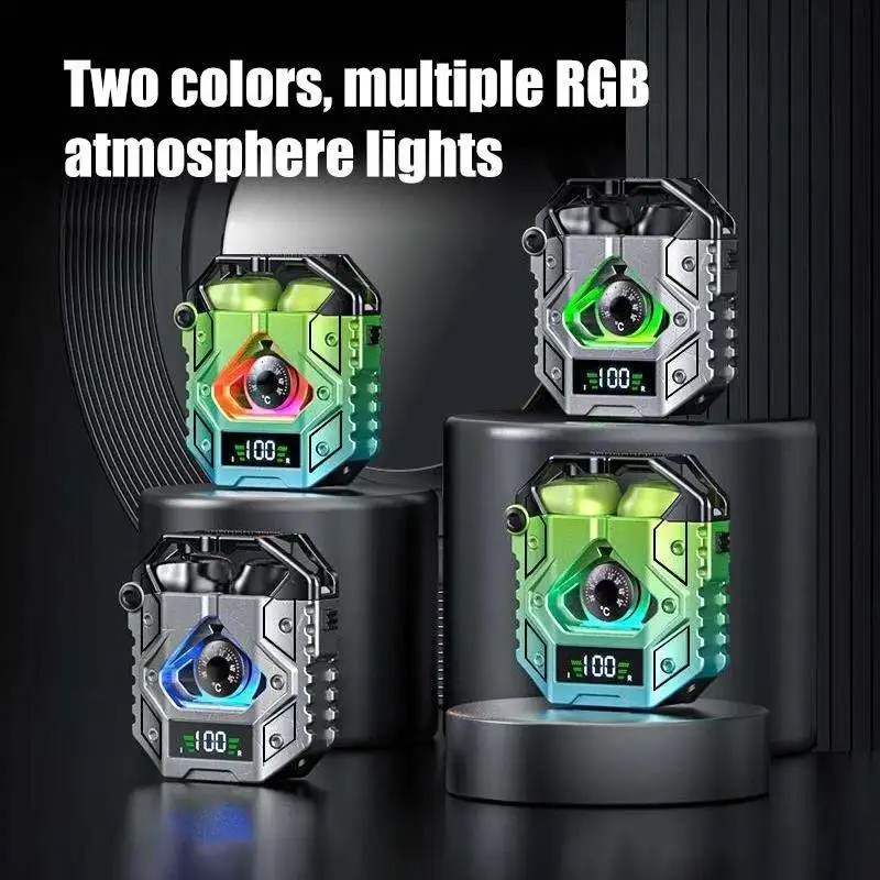 Original H9 TWS BT5.3 RGB Gaming Headsets Low Latency True Stereo Wireless Earbuds ENC Noise Cancelling Headphones Earphones