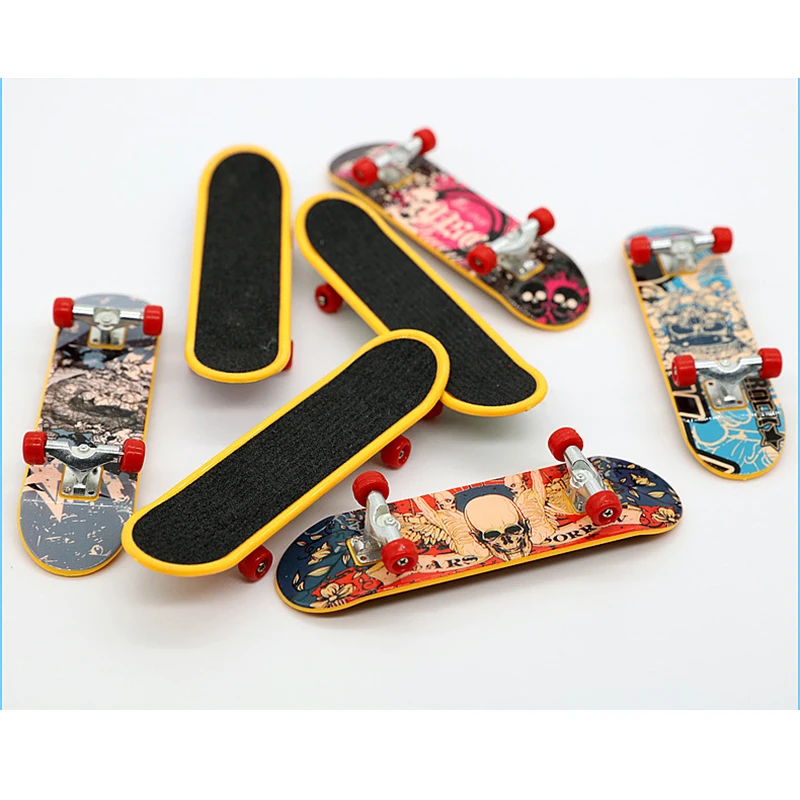 Wholesale Sliding Plate Desk Game Custom Tech Kids Deck Plastic Ramp Mini Finger Skateboard  fingerboard