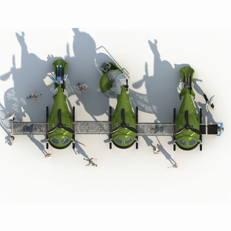 Large aircraft modeling UV-resistant Playground Operators Forest Child-safe Play Structure