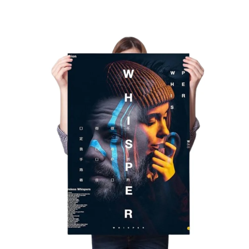 Cost price custom pattern A0 A1 A2 A3 A4 uv printing movie cartoon star matte highlight poster