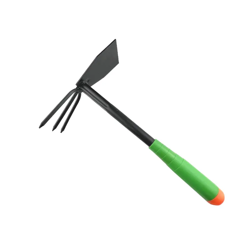 High Quality Steel Alloy Multifunction Spade Rake Fork Shovel Hoe Digger Garden Tool Set With Plastic Handle