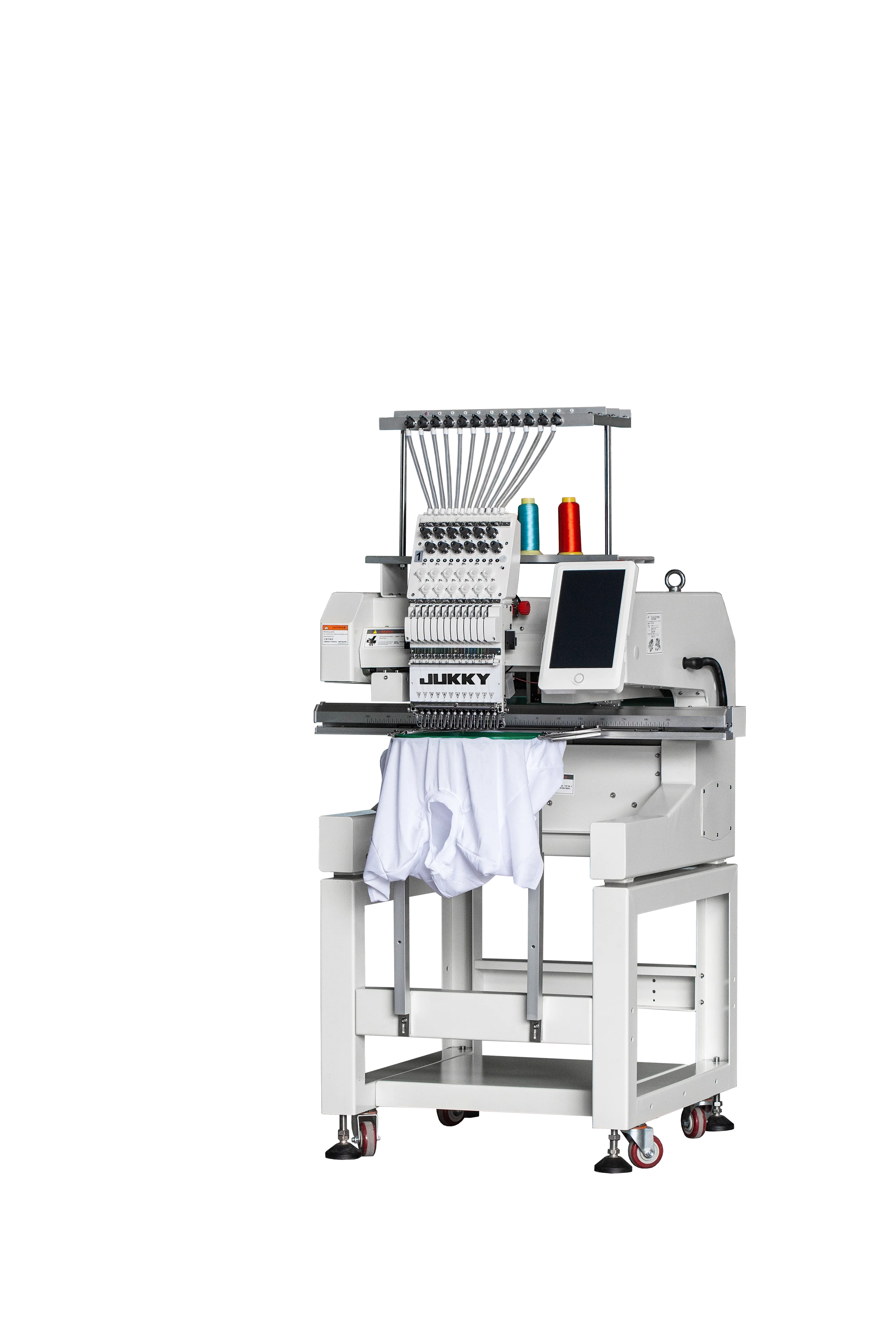JK 1201 Single-Head Embroidery Machine Big Hoop Frame Set New Model Modern All-in-One Logo Patch Creator Core Motor Included