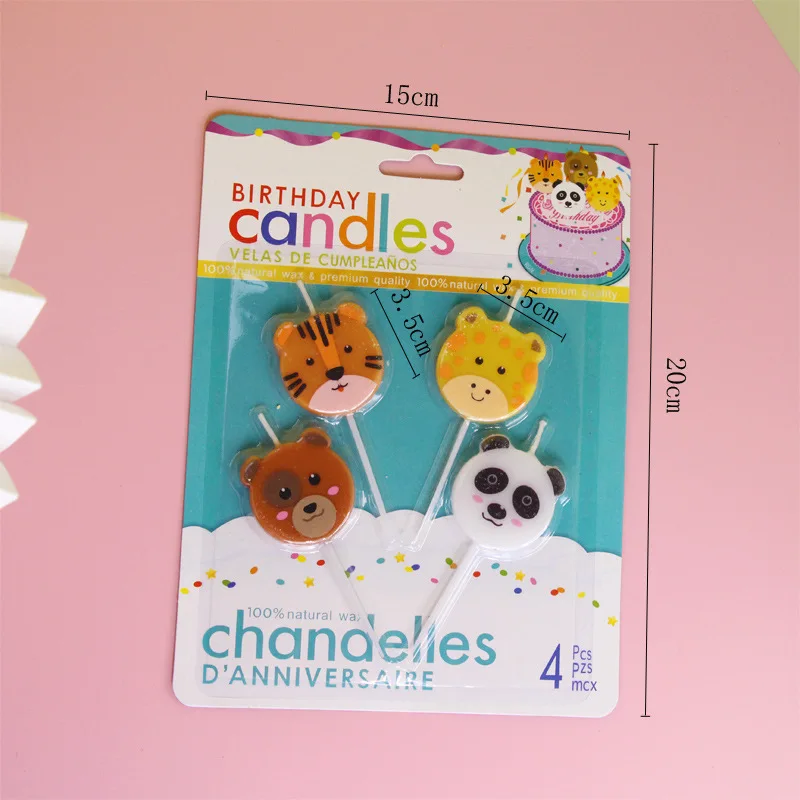 Teddy Bear Birthday Candles Brown Bear Birthday Candles for Kids Birthday Cake Decoration Baby Shower Wedding Candle