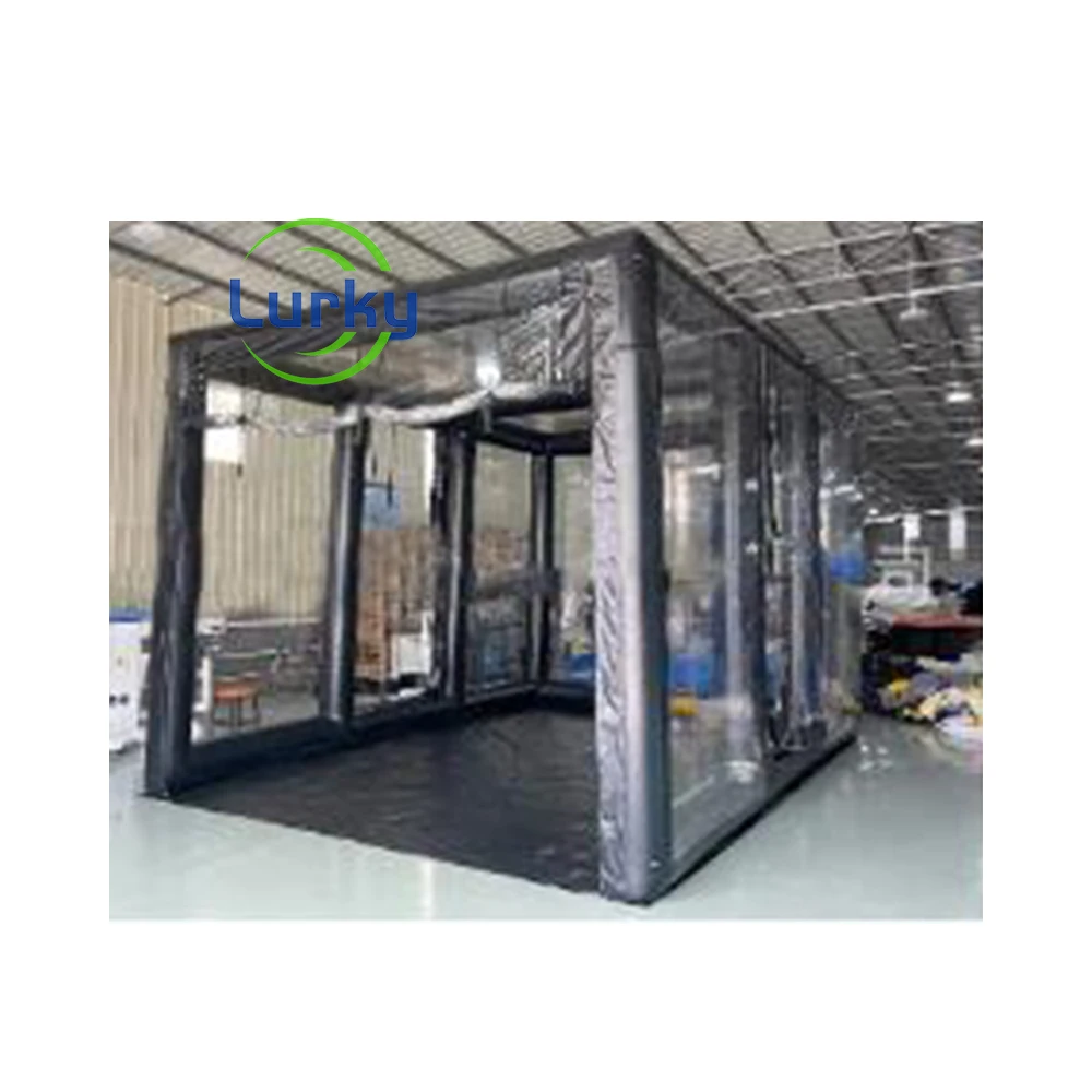 Factory Price Transparent PVC Car Cover Hail-Proof Inflatable Car Garage Tent Advertising Inflatables for Car Wash