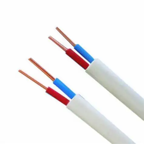 Flat Cable BVVB Solid Wire Cables 2x1.5mm2 3x1.5mm2 3x2.5mm2 Copper Conductor Earth Wire Electrical cable House Wiring
