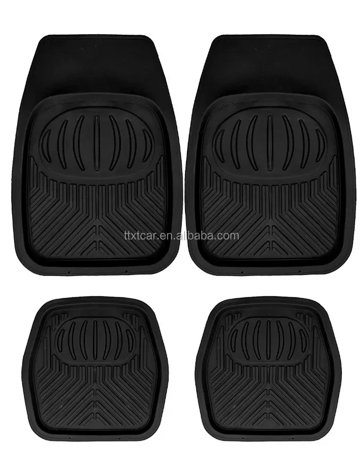 Best Price Cheap 4-Piece PVC/Plastic Price Universal Car Floor Mats For Sale