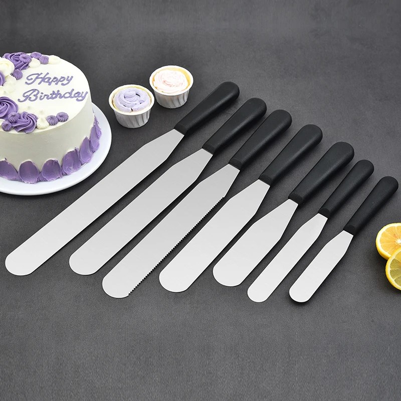 Practical spatula with Flexible angle straight blade Icing knife for crack & filling or frosting