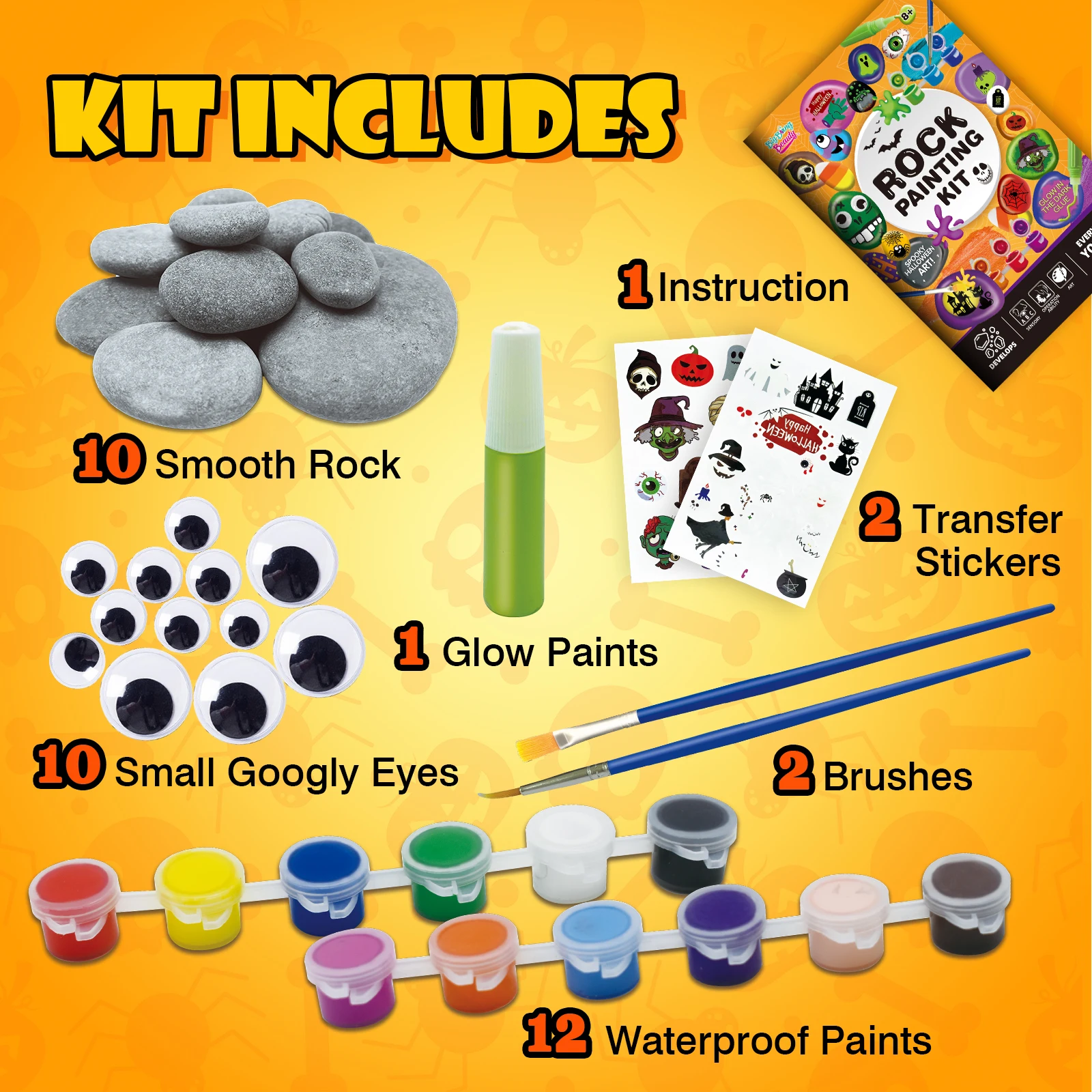 Creative Arts Crafts Projects Toys Rock Painting Kit Science DIY Craft Toy for Boys Girls Birthday Gift Ideas