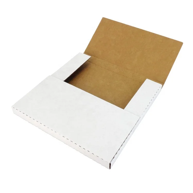 Corrugated Cardboard Multi-Depth easy fold kraft white vinyl lp record mailers boxes