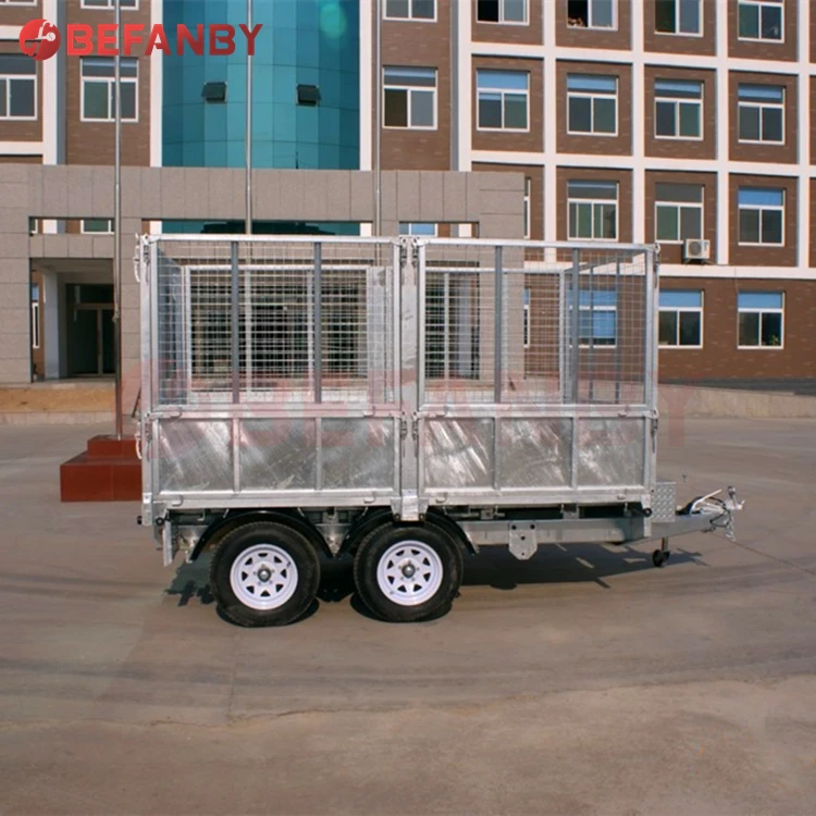 Tractor Trailer With Cage Box Trailer Motorcycle Small Box Trailer