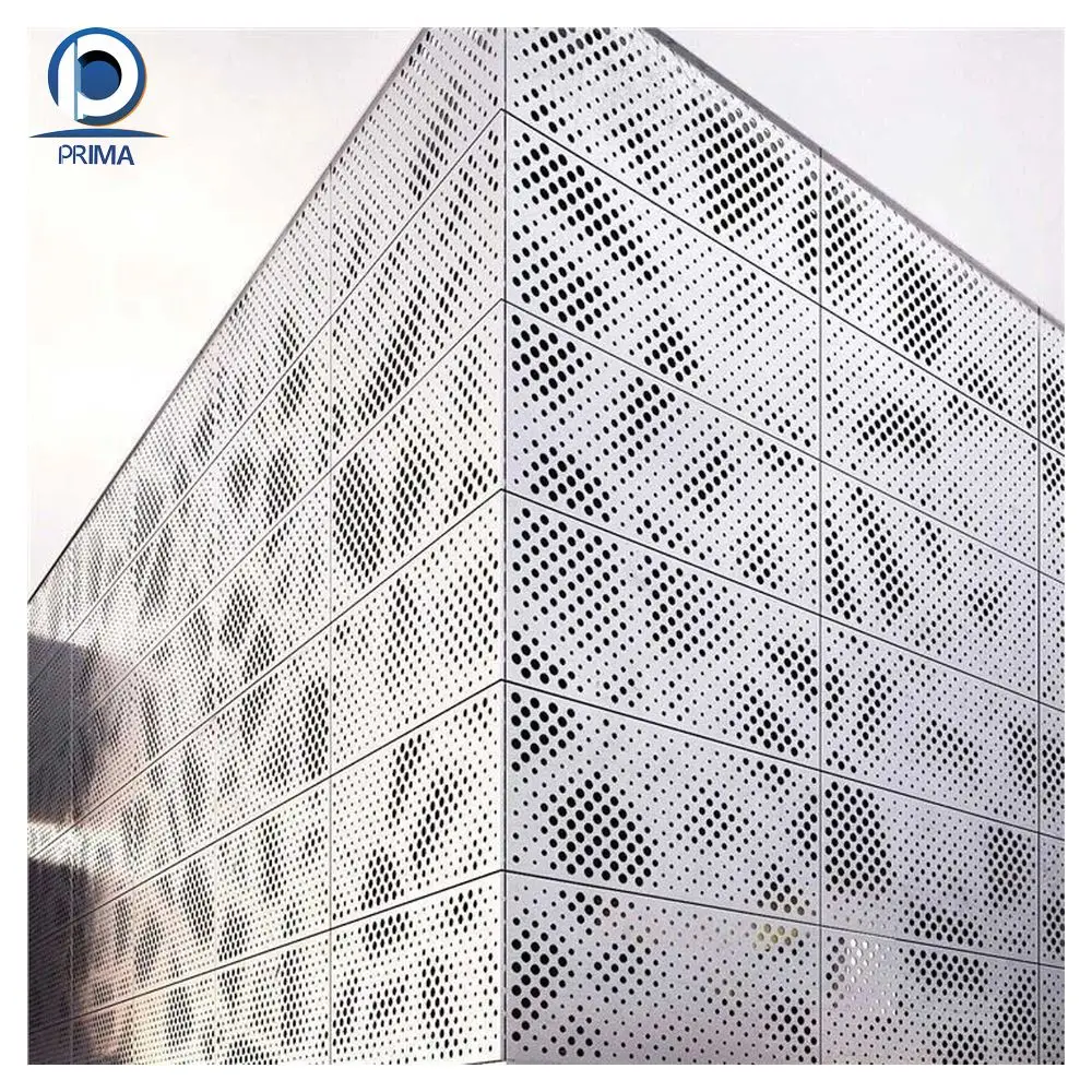 Prima High Quality Aluminum Solid Veneer Curtain Wall Cladding Exterior Decorative Building Facades