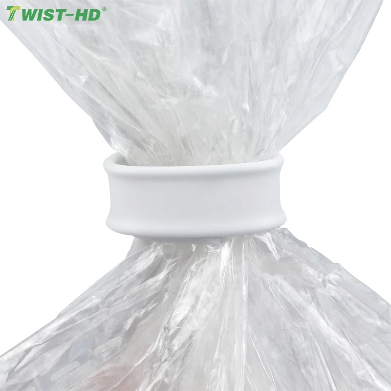 Industrial & Food Packaging Double Wire Twist Ties Plastic Clamp with Twisted Tape for Secure Fastening Package of Double Line