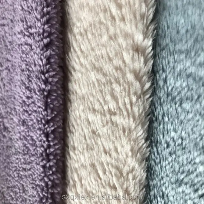 100% polyester polar fleece fabric turkey soft well high quality  Shu Velveteen fabric manufacturer sj#
