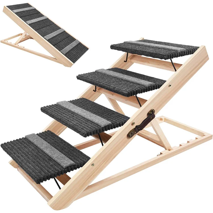 Pet Stairs For Small Dog Cat Dog Ladder Pet Stairs 2 In 1 Pet Steps Dog Stairs Ramp Portable Home Ladder