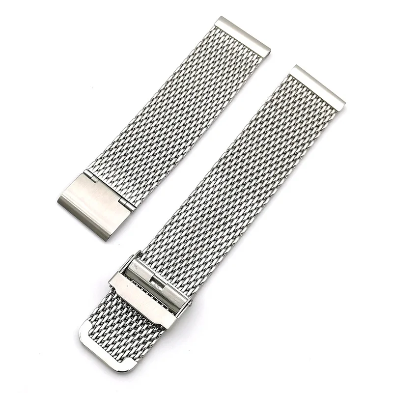 Quick Release 22mm Shark Mesh Milanese Stainless Steel Watch Band Wrist Watchband