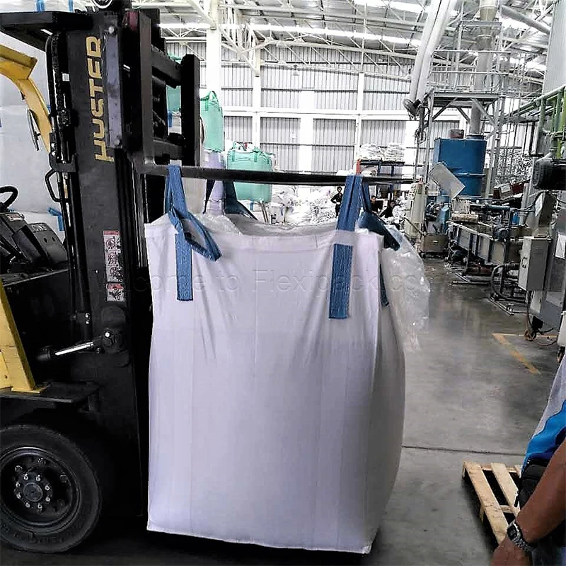 Recyclable 1 ton 1000kg pp fibc big bag jumbo bag for chemical agriculture flour sand construction packing