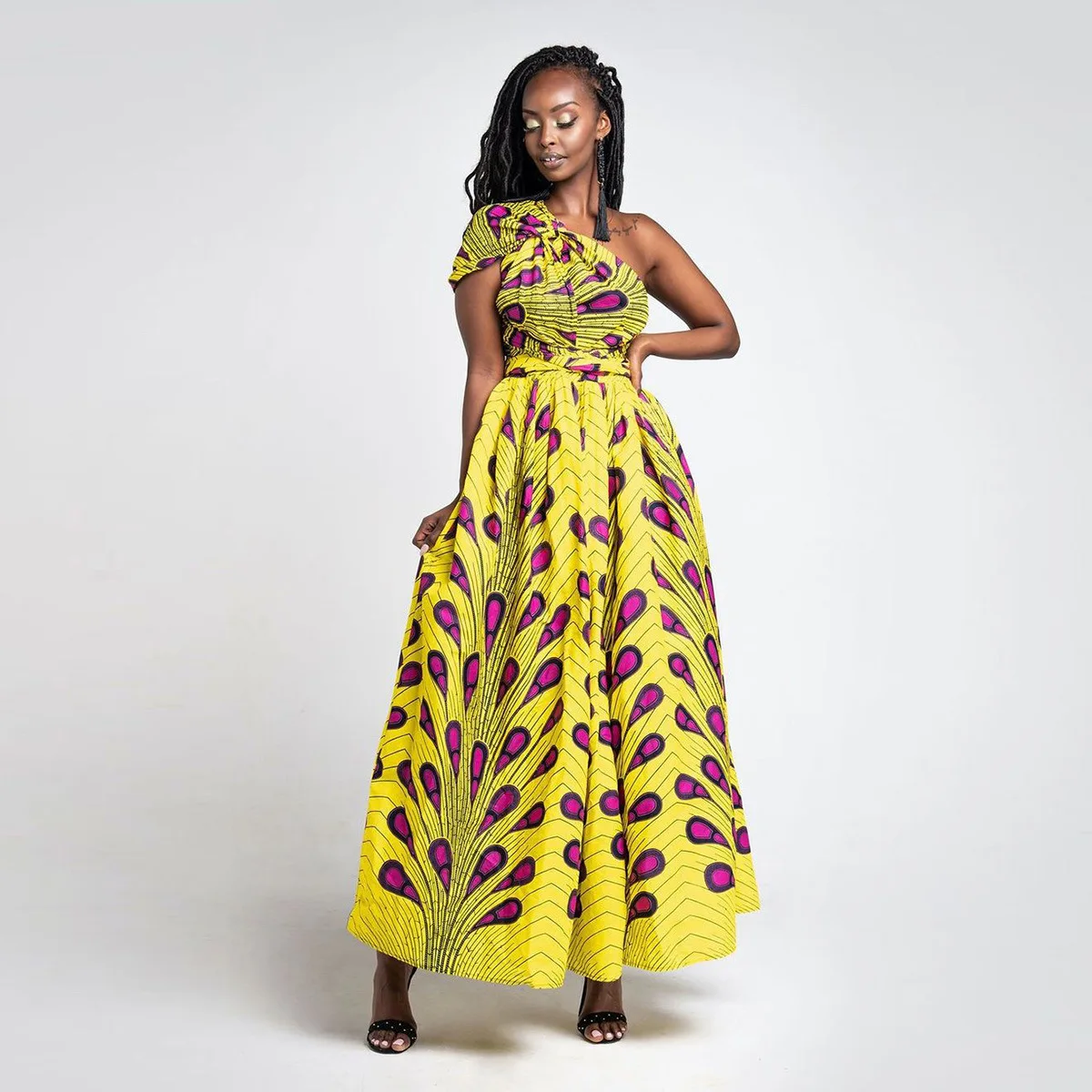 2021 latest new fashion traditional in kenya maxi evening dress  girls fashion kitenge dress african women clothing