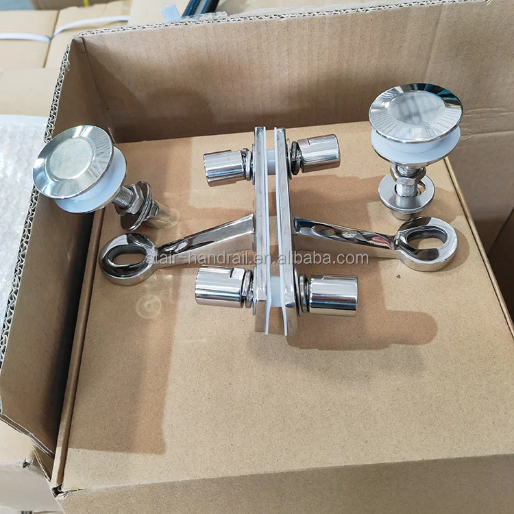 Wall to Glass Single Arm Glass Canopy Spider Stainless Steel Glass Routel Connector Building Clip Fittings