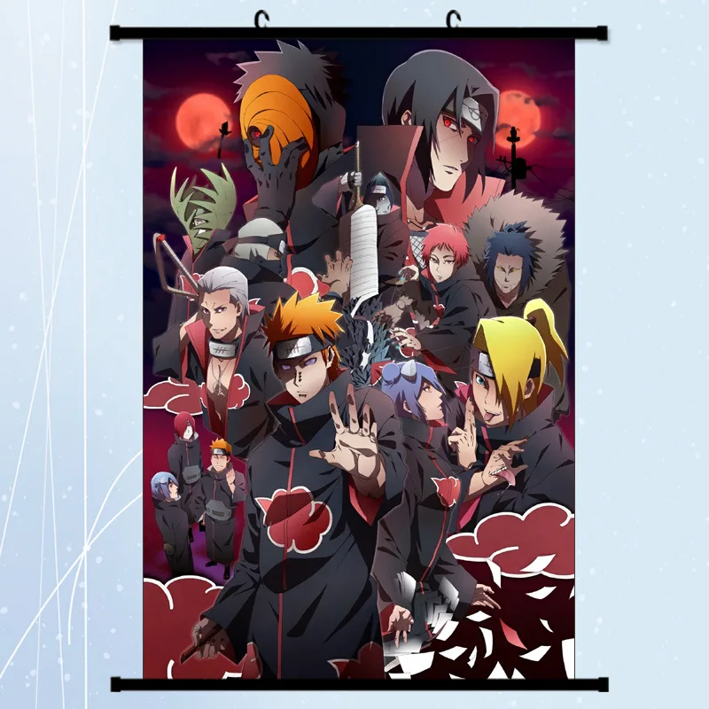 46 designs Anime 60*90cm demon slayer Tokyo revengers Jujutsu Kaisen Kakashi 3d painting Wall scroll poster cloth painting