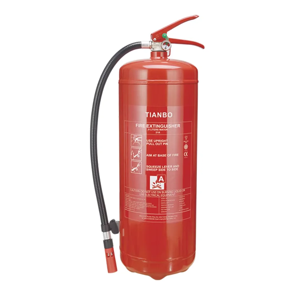 Custom Gas Cylinder BS EN3 MED CE  Class A Fire Rating 6L 9L Water Base Extinguisher With Wall Bracket Mount