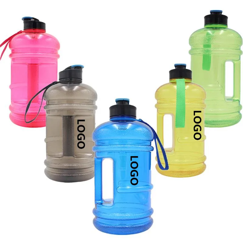 2.2 L Large Water Matt Color Sports Bottle Gym Jug Custom Logo Canteen BPA Free LeakProof For Fitness Bottles Gallon Jugs