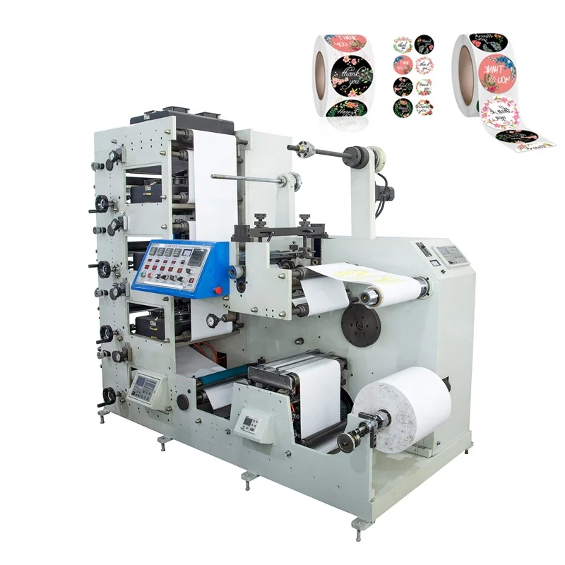 RTRY-320D label flex printing machine for supermarket price stickers