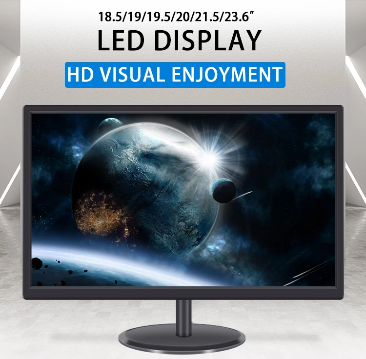 Wholesale Factory Price 21.5 inch pc monitor led desktop monitor 1080p hd monitor