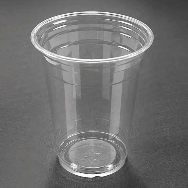 Одноразовые прозрачные пластиковые чашки с крышкой для молочного коктейля, 16 унций, 500 мл
