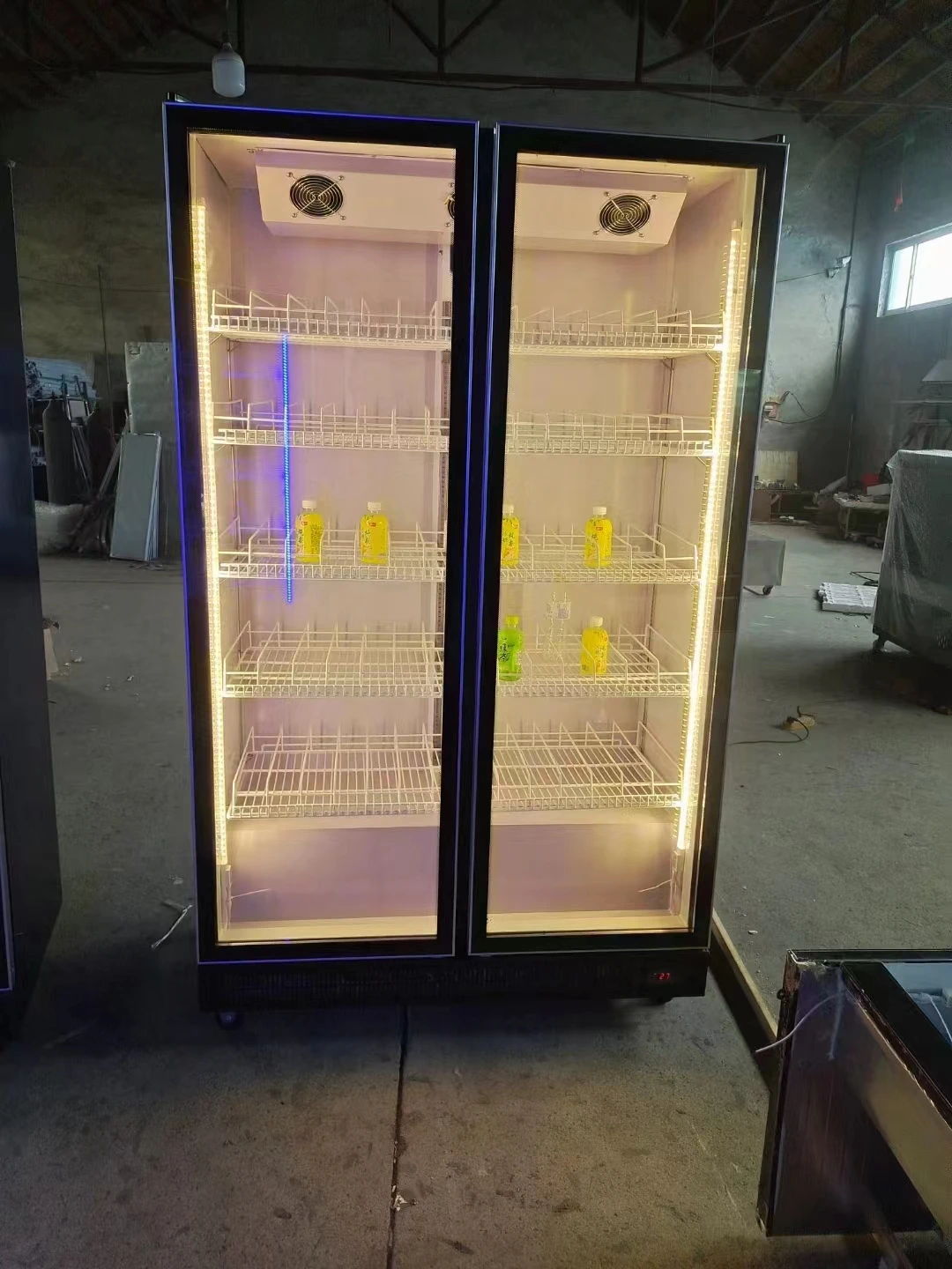 2 Door Air Cooling Beverage Cooler Beverage cooler Drink Refrigerator