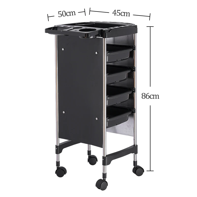 Popular Sales Professional Beauty Salon Tool Rolling Cart Hairdressing Trolley on Wheel