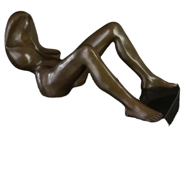2023 Modern Bronze Sculpture Nude Female Shape Interior Home Decor Nude Female Bronze Sculpture